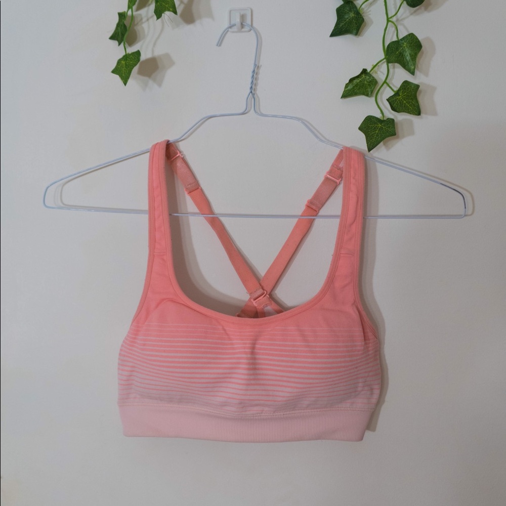 Small Neon pink orange F21 sports bra